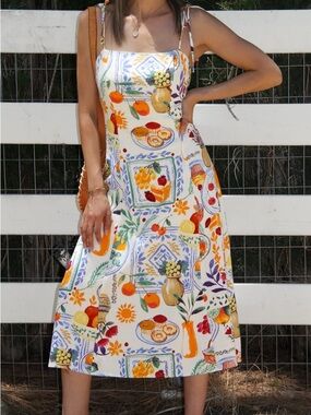 knee length dresses for ladies Sleeveless Ribbed Crochet Midi Dress main image 1
